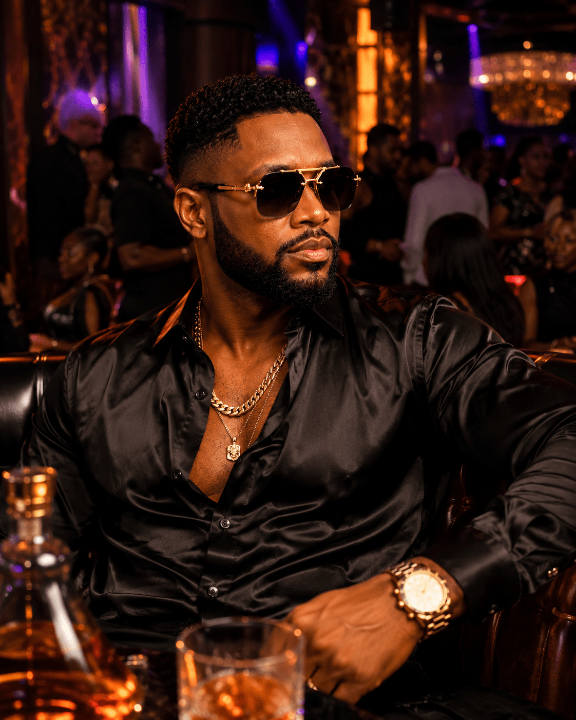 Aureo Senza Rimless – Premium Gold Frame Sunglasses - Lanvaro