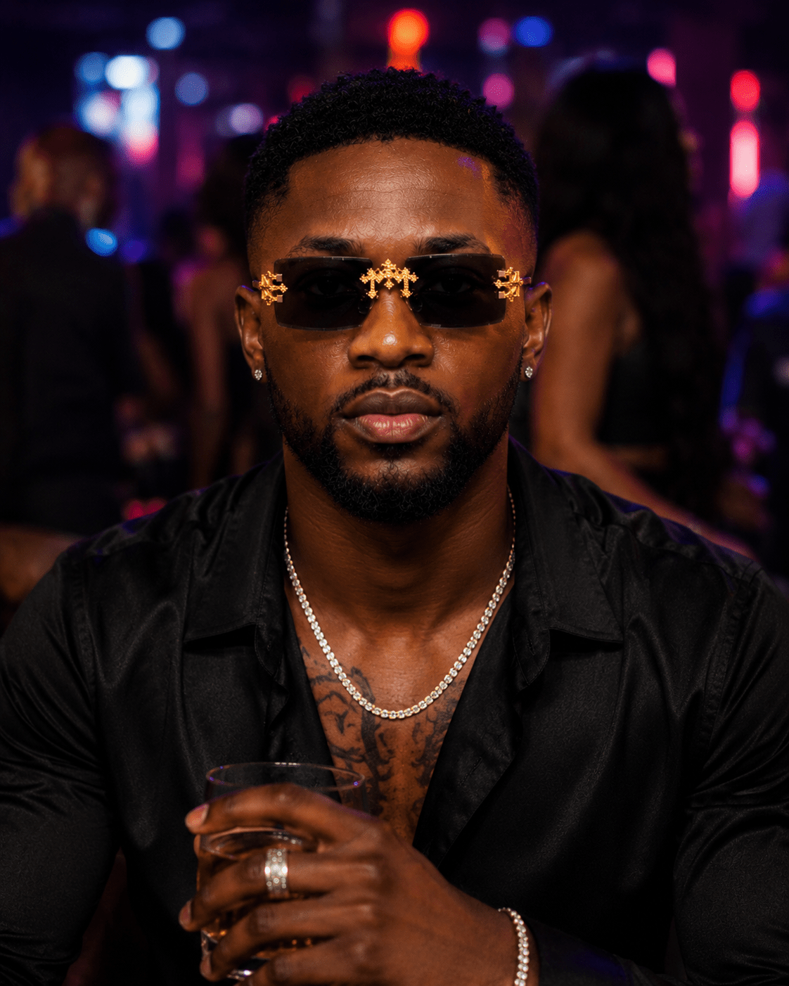 Croce Ash Elite™ Luxury Rimless Sunglasses | Premium Gold Designer Eyewear - Lanvaro