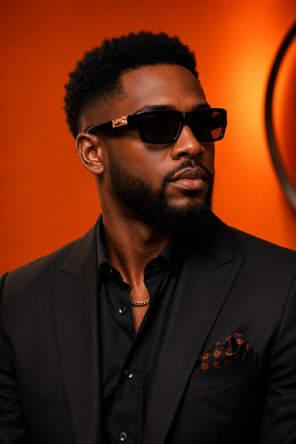 Nero Leopardus – Premium Gold Frame Sunglasses - Lanvaro