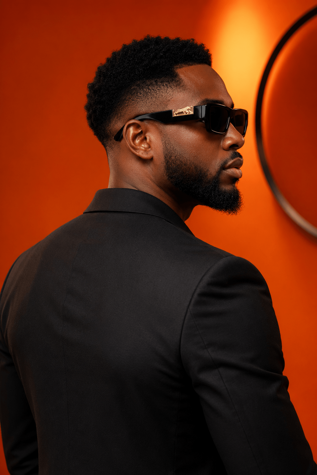 Nero Leopardus – Premium Gold Frame Sunglasses - Lanvaro