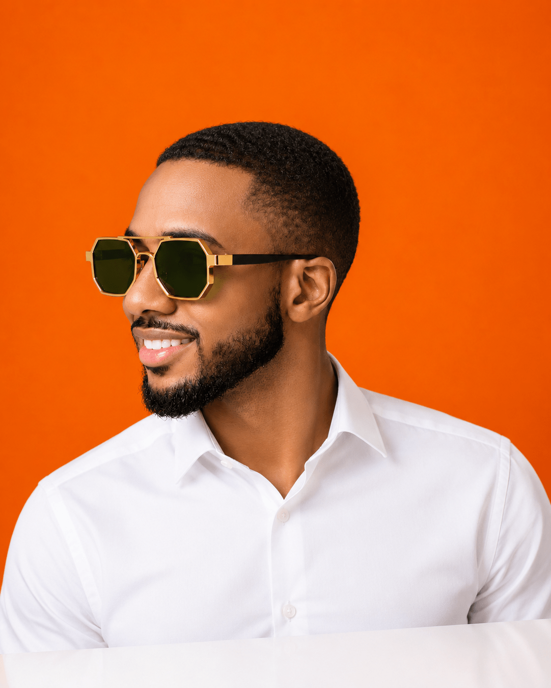 Oro Ottagono – Premium Gold Frame Sunglasses - Lanvaro