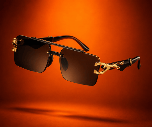 Pantera Reale – Premium Gold Frame Sunglasses - Lanvaro