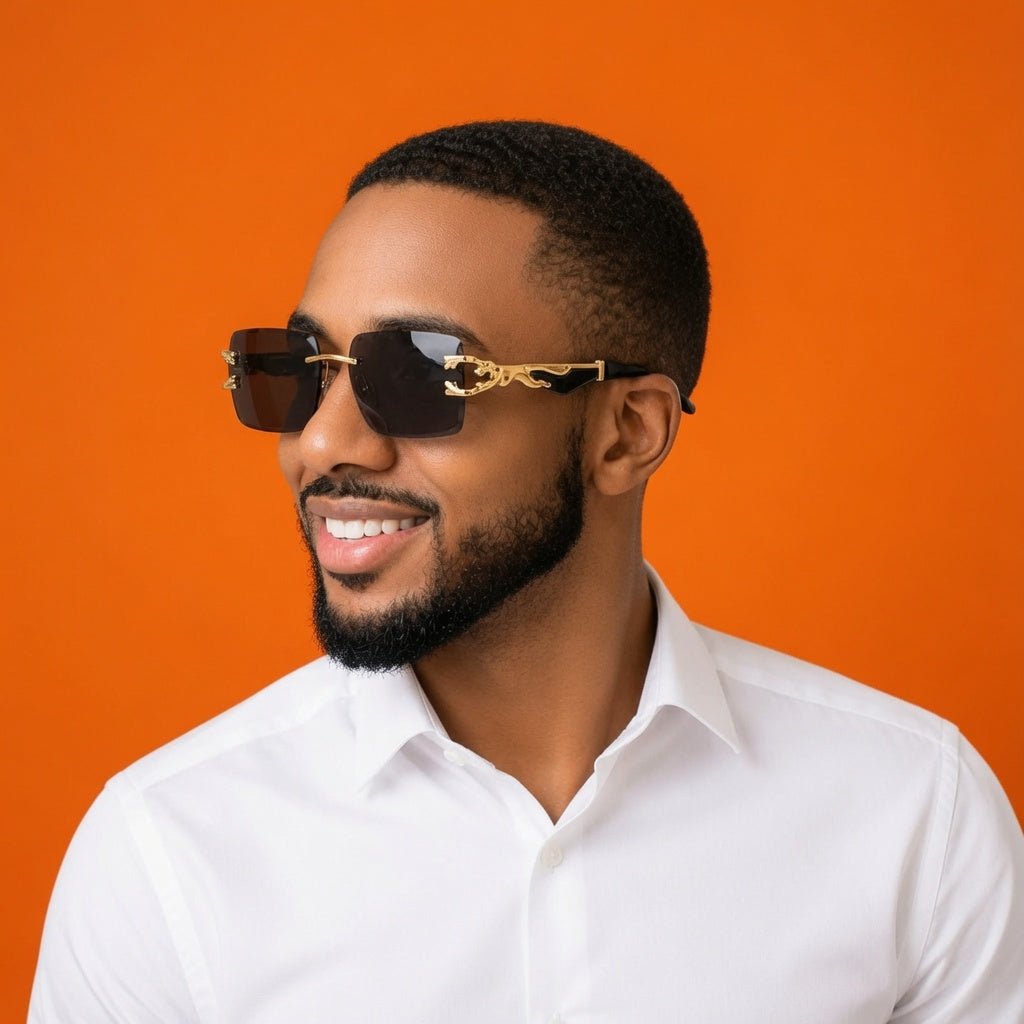 Pantera Reale – Premium Gold Frame Sunglasses - Lanvaro