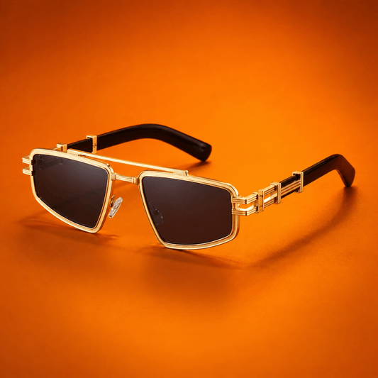 Ponte Dorado Bridge – Premium Gold Frame Sunglasses - Lanvaro