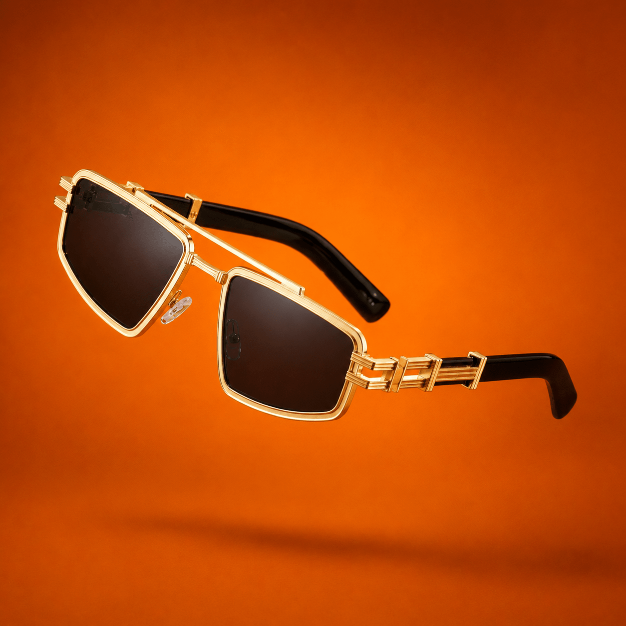 Ponte Dorado Bridge – Premium Gold Frame Sunglasses - Lanvaro